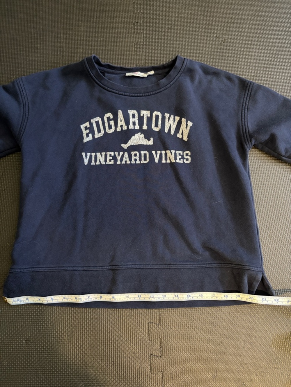 Vineyard Vines Navy Edgartown Graphic Crewneck Sweatshirt - Picture 6 of 8